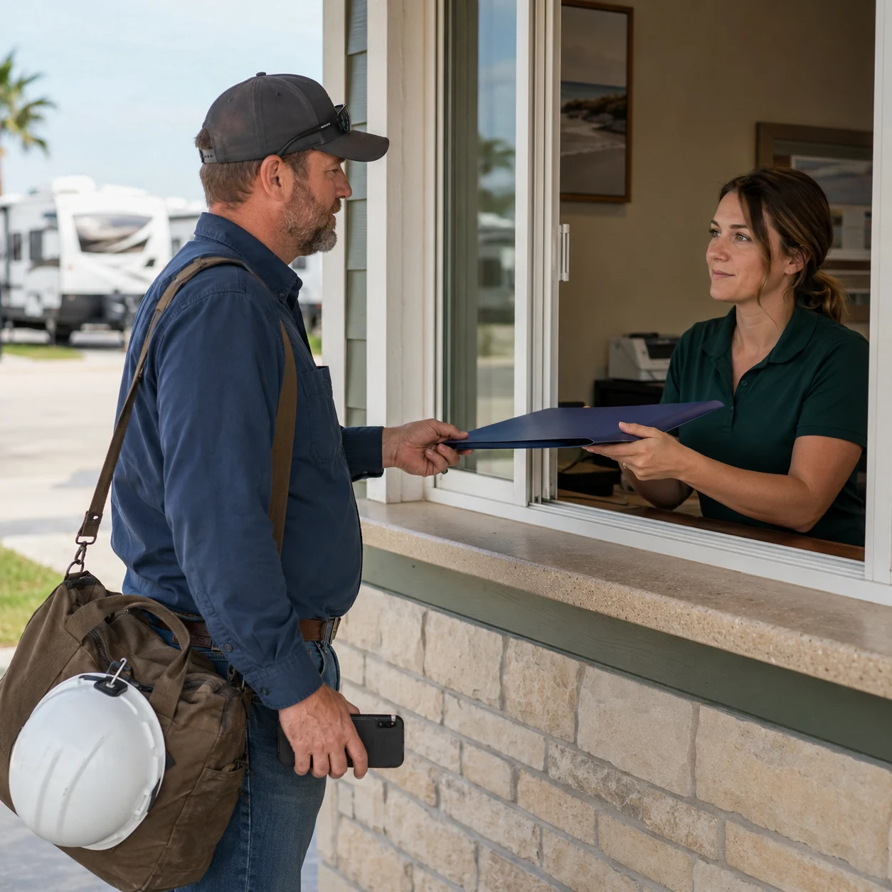 Refinery worker requesting a specific change to an existing RV reservation.